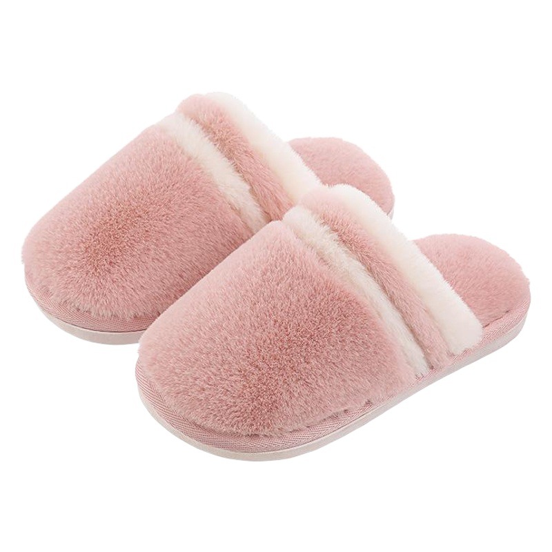 2023 nuevas zapatillas de algodón para niños invierno interior antideslizante cálido hogar zapatillas de felpa de fondo suave una familia de tres padres e hijos