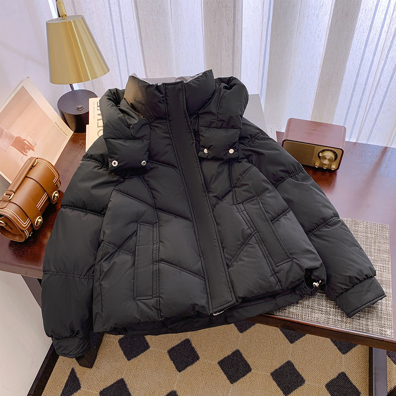 Algodón corto para mujeres 2024 nuevo hombre pequeño invierno coreano chaqueta de algodón grueso pan suelto chaqueta de algodón para mujeres image 1