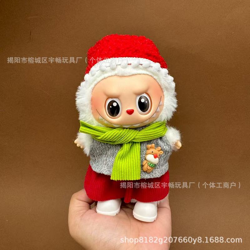 仅娃衣适用于labubu娃衣一二三代labubu坐坐派对圣诞套装万圣节|undefined