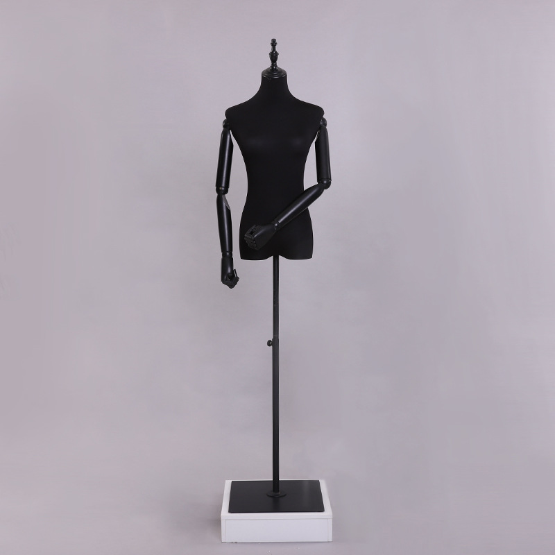 Modelo de tienda de ropa estante leche seda hembra medio cuerpo maniquí mesa modelo de cabeza pantalla estante ventana vestido de novia modelo accesorios femenino image 11