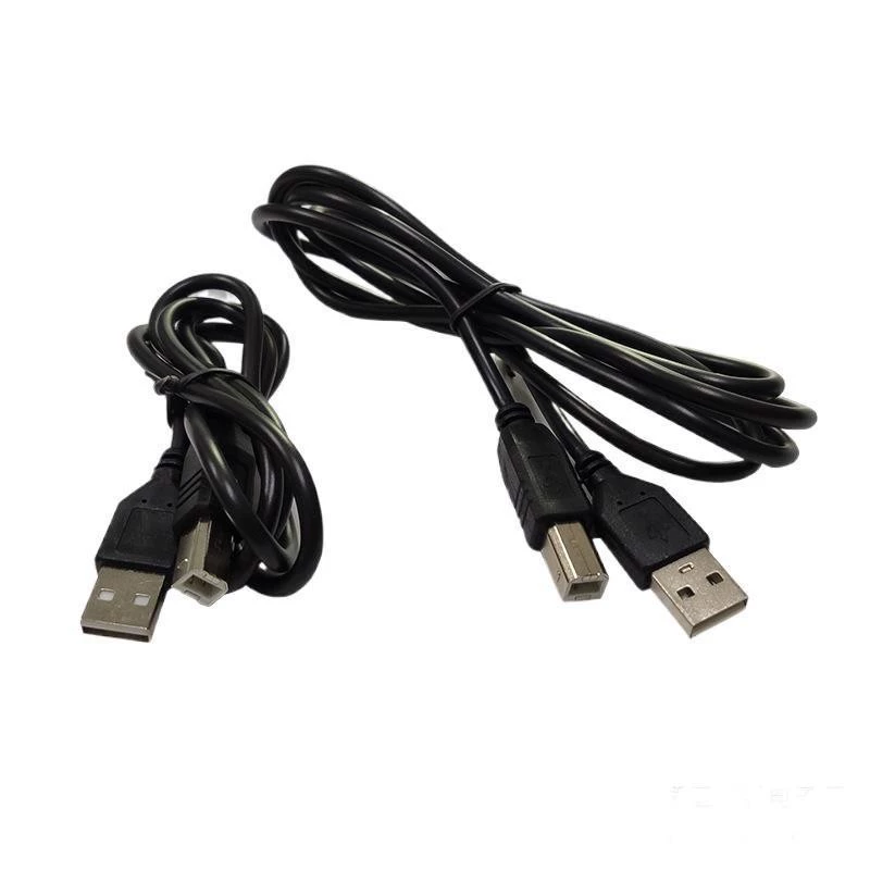 Заводская медная USB 2.0 магнитная кольцевая компьютерная печать линии прозрачная синяя 1,5 метра 3 метра A/b принтерData линия черная