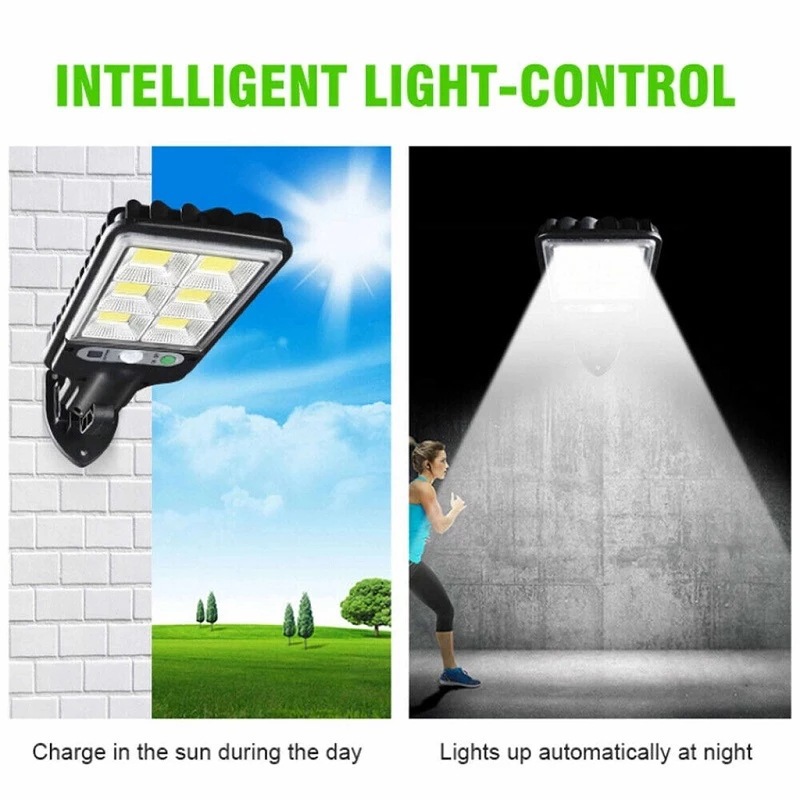 Transfronterizo caliente al aire libre LED lámpara de pared solar lámpara de jardín de la inducción del cuerpo humano lámpara de jardín de iluminación de aluminio de control remoto