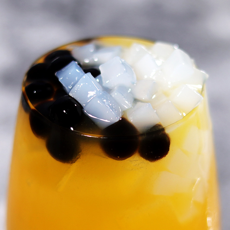 Large barrel of Dunhuang coconut milk tea special original coconut fruit granules dessert raw materials ingredients coconut pulp crystal fruit