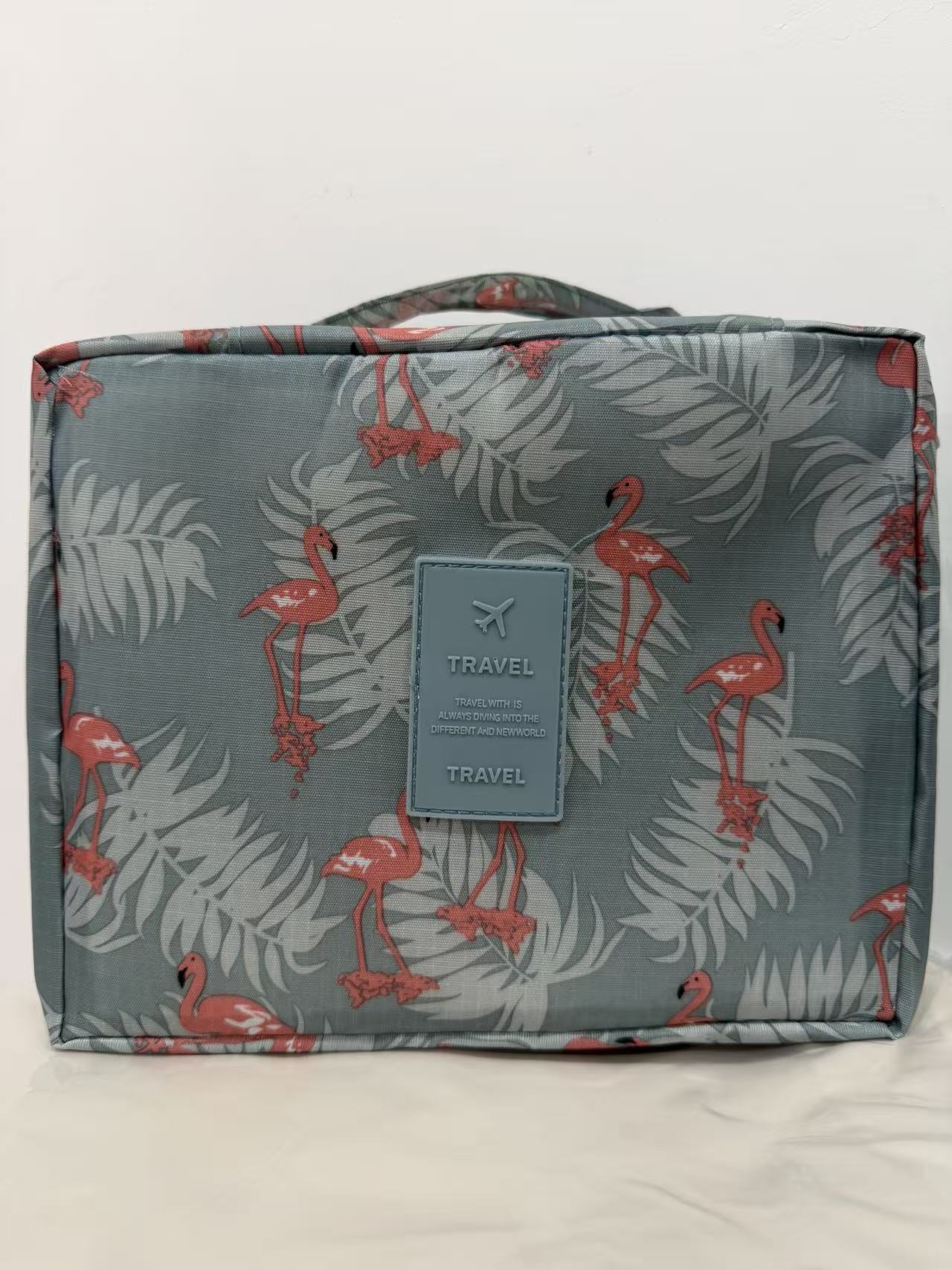 Gran capacidad de segunda generación nueva bolsa de lavado coreana bolsa de maquillaje bolsa de almacenamiento portátil multifuncional bolsa cuadrada bolsa de almacenamiento