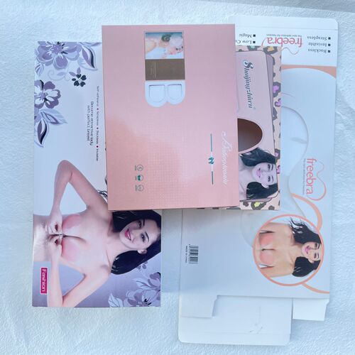 Silicone latex bra packaging box, silicone bra color box, cloth invisible bra color box, wholesale small paper box