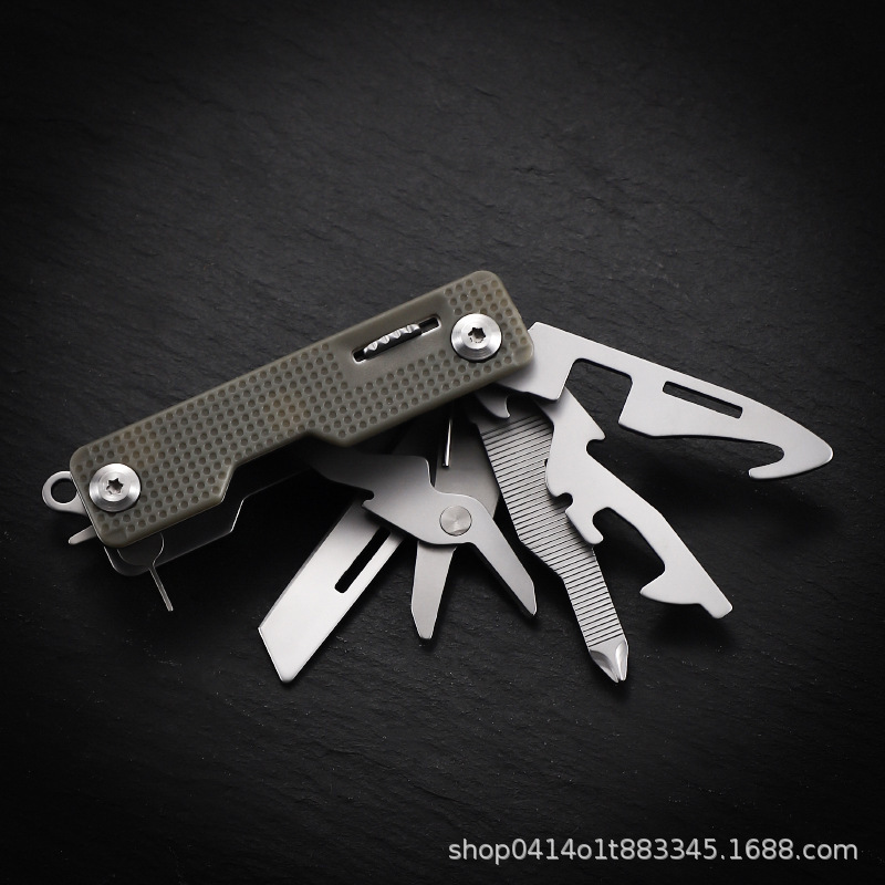 多功能户外折叠小刀随身便携EDC工具求生工具
