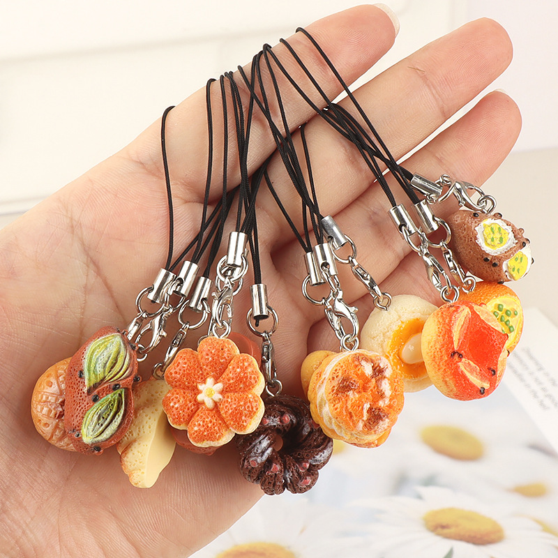 キーホルダーペンダント食品シミュレーション食品おもちゃ学生スクールバッグペンダント diy 小さなギフト親友カップルキーホルダー|undefined