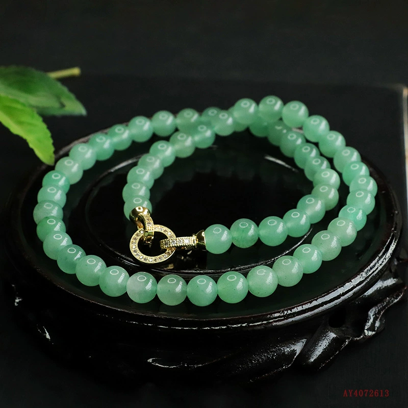 Aiyu Natural Green Dongling Нефритовое ожерелье Нефритовая подвесная цепь Ретро Ювелирные изделия в прямом эфире оптом AY4072613