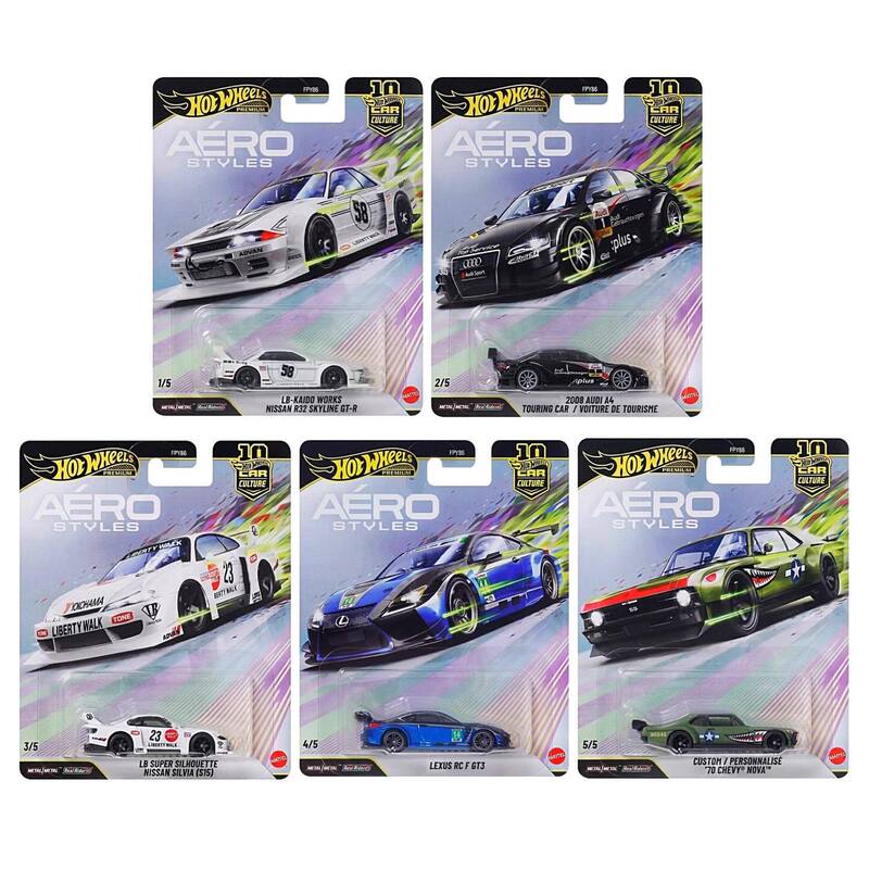 Hot Wheels Car Culture Drift Lamborghini Collectible Iron-Bottom Rubber-Tire Mercedes Alloy Car FPY86 Comprehensive