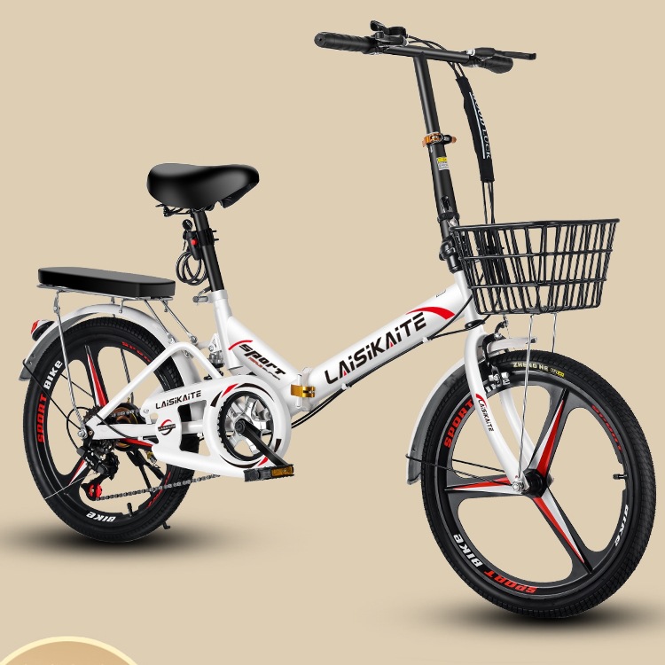 New Foldableing Bicycle Portable 20inch Speed Changeable Installation-Free Small Mini Bicycle for Adults Working and Students
