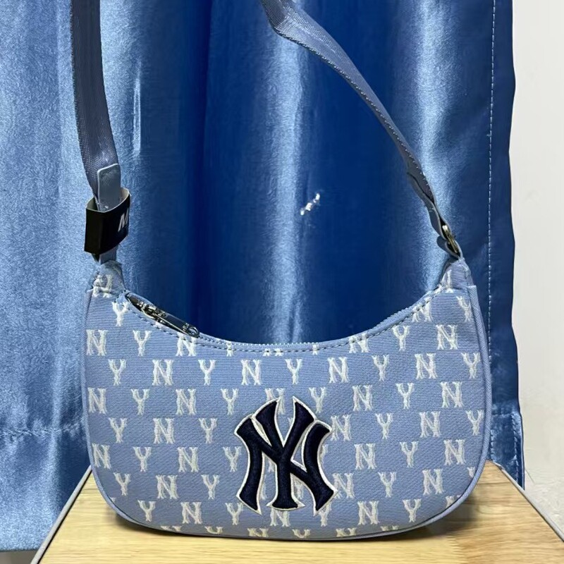 Korean Mlb New Classic Underarm Bag Ny Yankees Embroidered Vintage Monogram Shoulder Casual Dumpling Bag Handbag