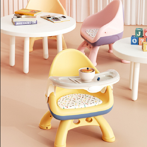 Baby dining table, dining chair, stool, baby child chair, household plastic back seat, calling chair, small bench, multi-functional