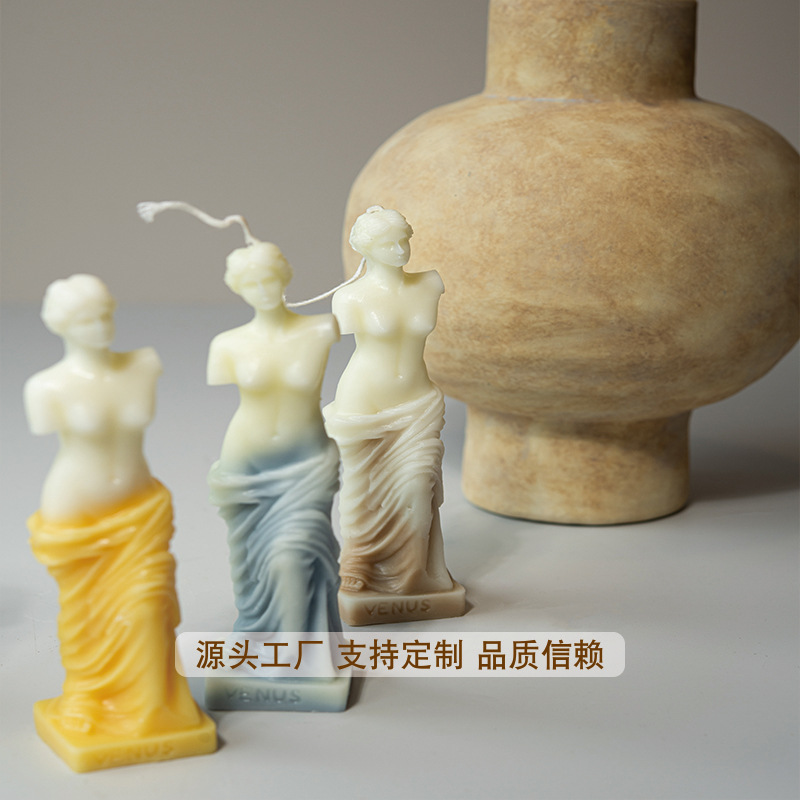 Ventas transfronterizas calientes de alta calidad fragancia Venus vela decoración para el hogar decoración de vela sin humo