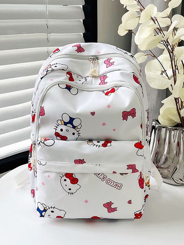 Nueva mochila casual japonesa Kuromi mochila de estudiantes de secundaria simple mochila de computadora de gran capacidad de mujer mochila impresa