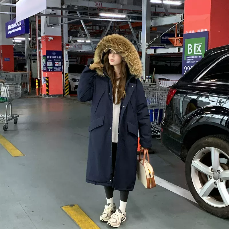 工装棉服女2025冬季新款学院风小个子派克服宽松加厚棉衣外套女