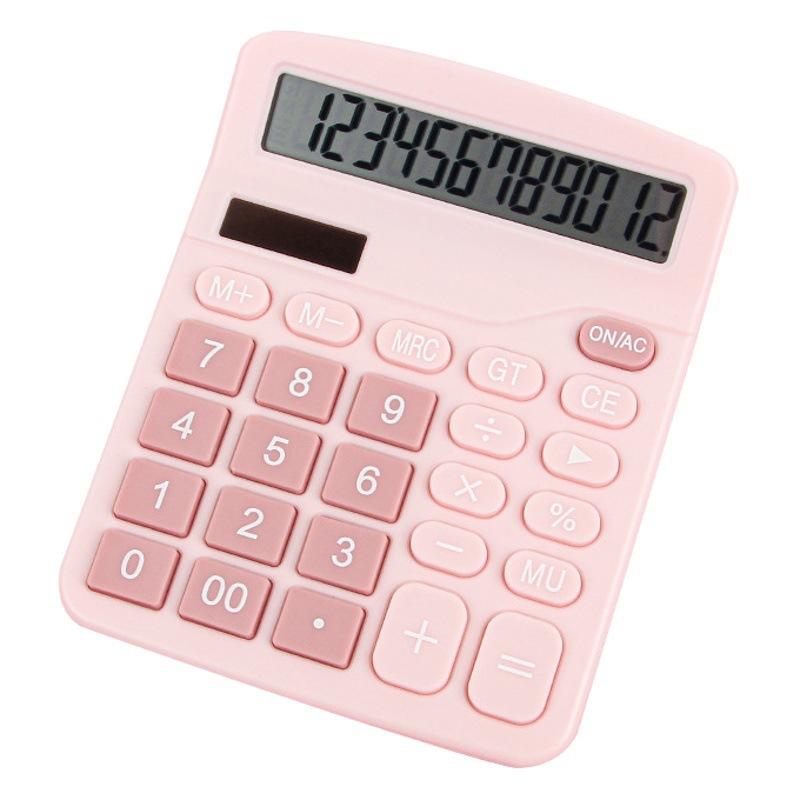 Calculadora solar de color 837 de doble potencia Calculadora de contabilidad de oficina lindo estudiante ordenador al por mayor