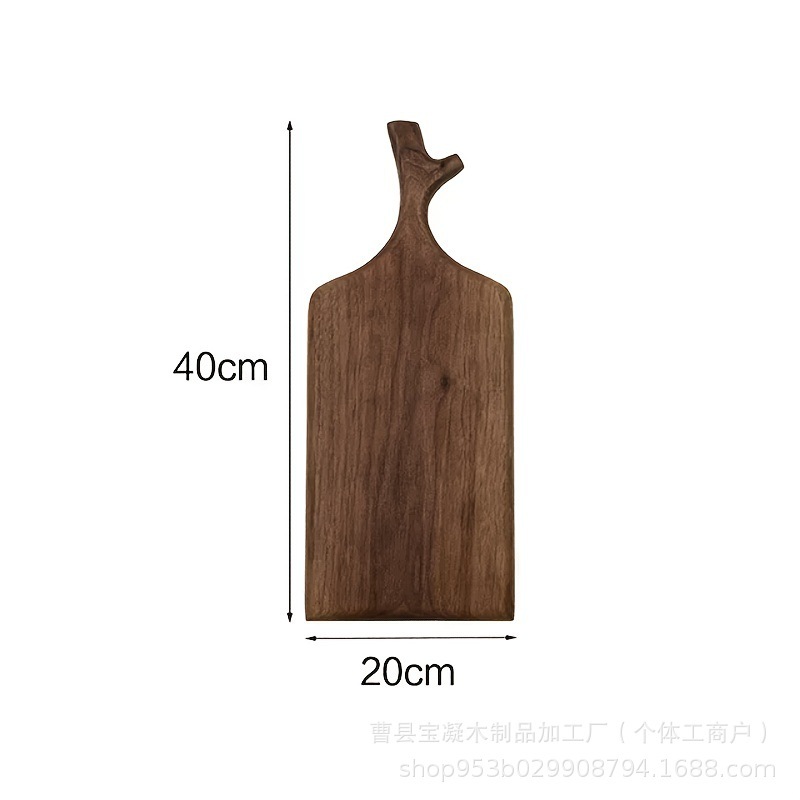 新型鹿角型アカシア木ピザ板家庭用ハンドル付きまな板工場直売木製補助まな板|undefined