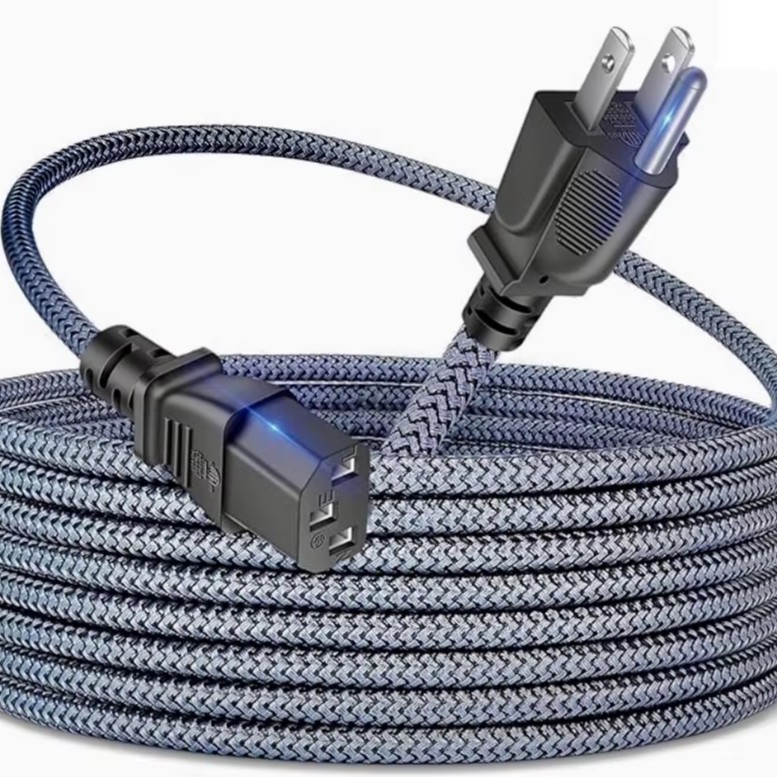 美国CA电源线15A电源插头125V交流电源线电缆防水插头