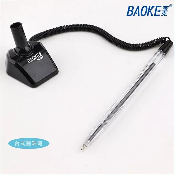 TB780 desktop ballpoint pen stationery supplies fixed desk pen black and blue refill signature pen office supplies