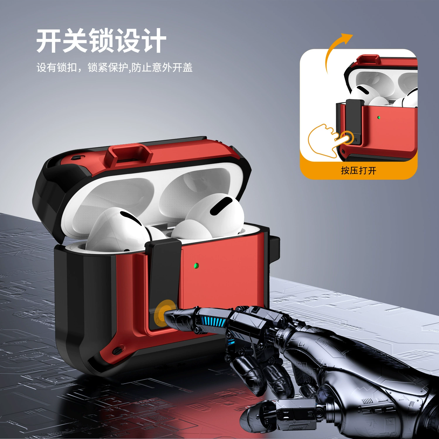 Apple, совместимый защитный чехол, наушники, замок, pro2