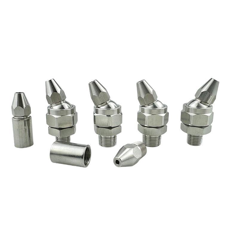 304不锈钢0度直线喷嘴圆孔喷气嘴尖头液柱流高压喷嘴喷风头