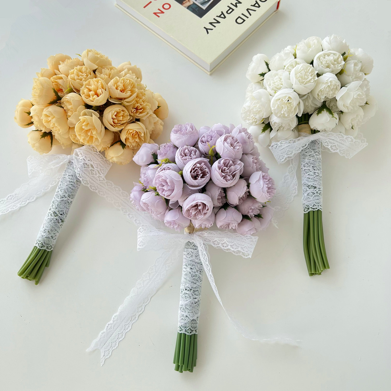 Ottieni un certificato di bouquet di tulipani fatti a mano, bouquet di simulazione di matrimonio, fiori, studio fotografico di matrimonio coreano, oggetti di scena_voghion.com