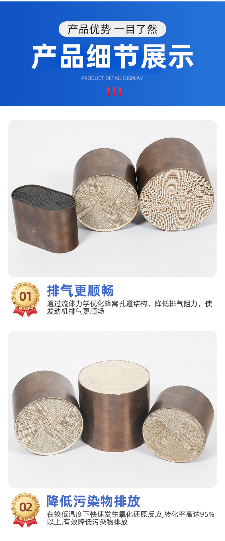 Exhaust Three-Way Catalyst Metal Carrier Exhaust Purification Metal Filter Silent Modification 300 Mesh Metal Carrier