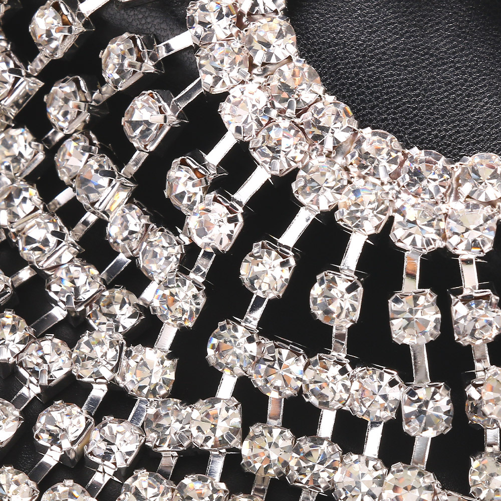 Elegant MAC051 Rhinestone Chain Tassel Headpiece from Mariam's Collection4