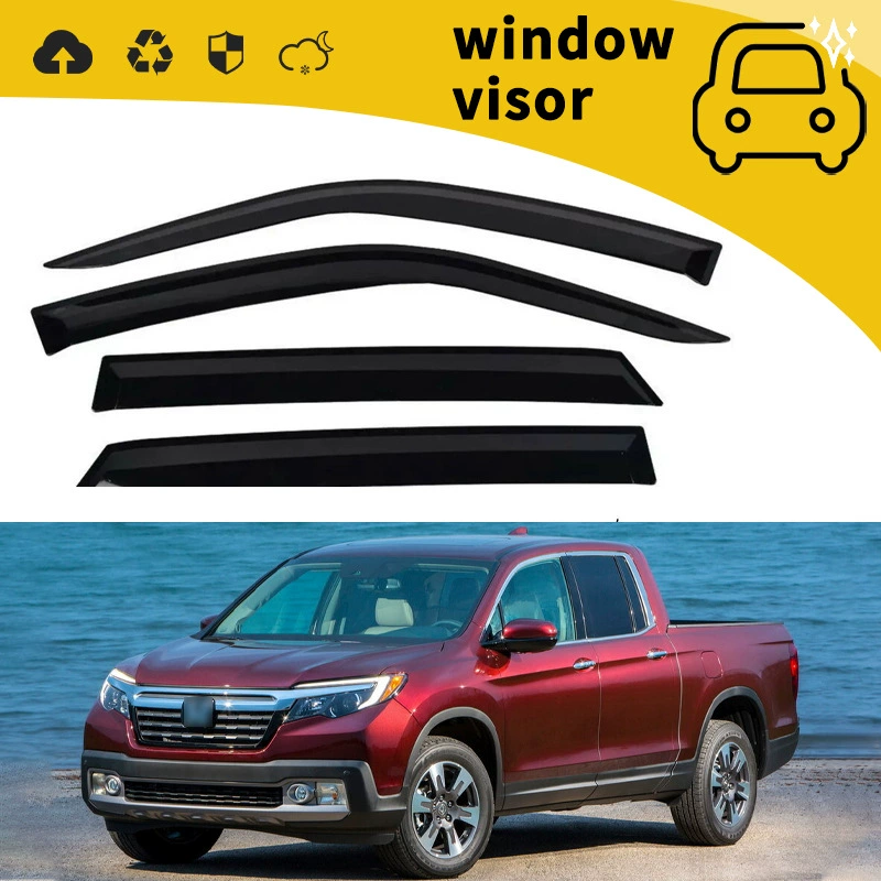 Подходит для дождевиков на двери пикапа Honda RIDGELINE 17, дождевиков на окнах, дождевиков и дождевиков для модификации и украшения.