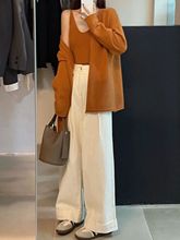 新款针织套装女秋季新款两件套韩系气质毛衣开衫外套上衣内搭背心