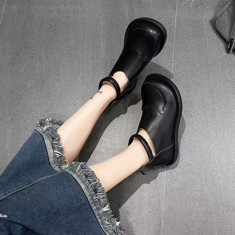 Новые короткие ботинки весна-лето 2025, с круглым носком, плоские, повседневные, ботильоны, ботинки с круглым носком для женщин