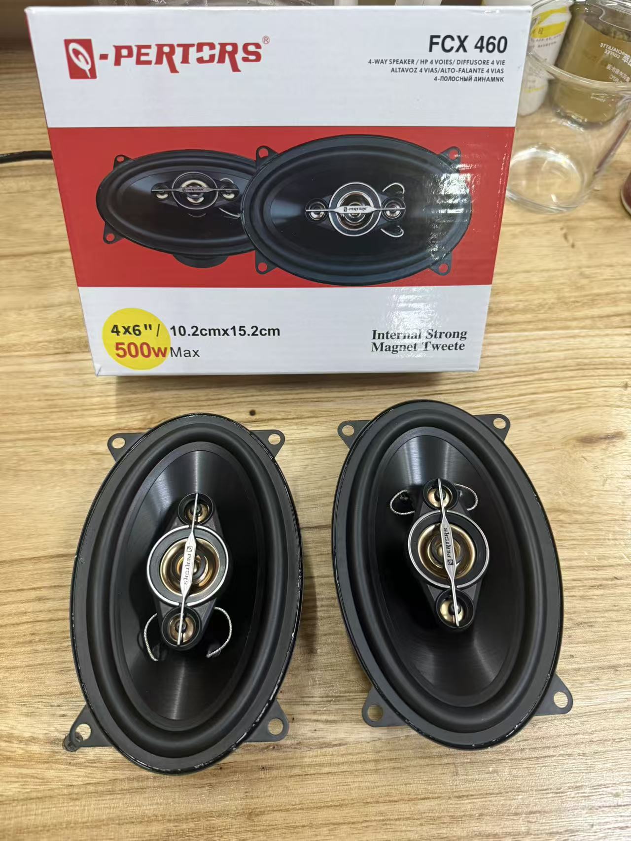 In-Stock Supply of Bass Car Coaxial Speakers 4*6inch Car Audio Speakers