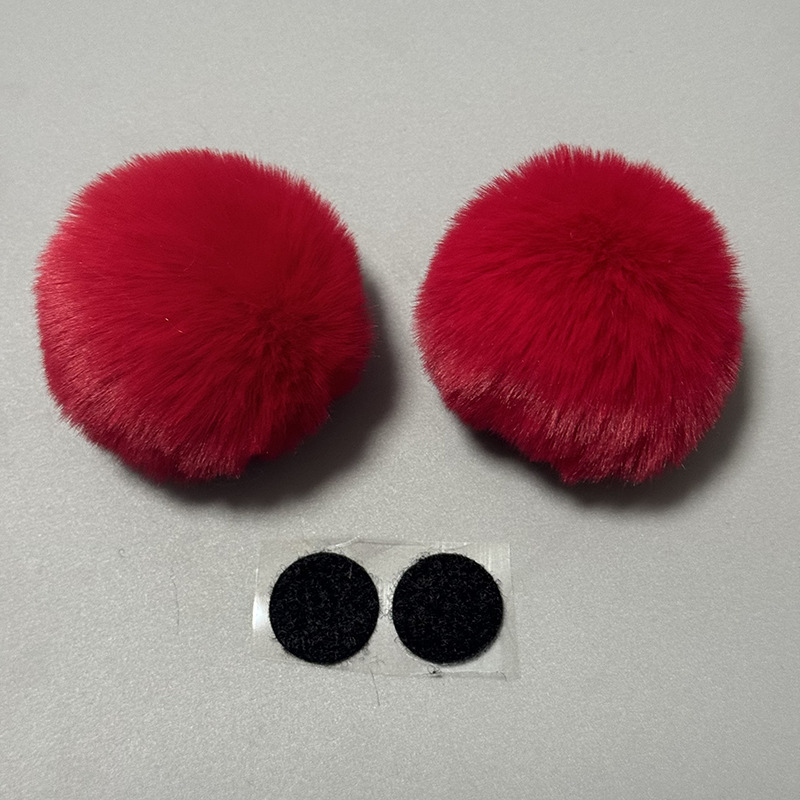 Auto Parts and Accessories — Universal Motorcycle Helmet Universal - round-bear-1-pair-red