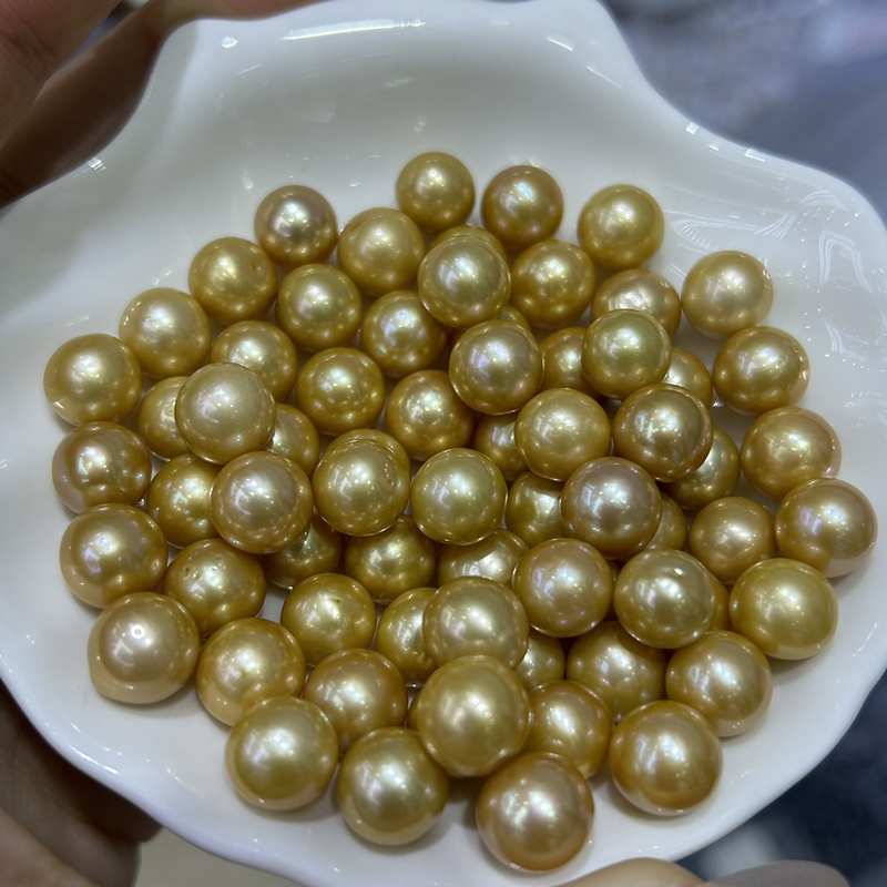 Freshwater Pearl 9-16mm Freshwater Gold Beads Nearly Round Flaw Naked Beads Bulk Beads Diy High Light Highlight Temperament Freshwater Pearl 9-16mm Freshwater Gold Beads Nearly Round Flaw Naked Beads Bulk Beads Diy High Light Highlight Temperament