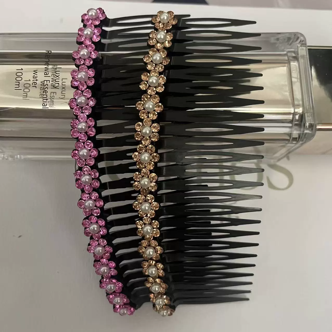 Сломанный организатор волос, большой сливовый зажим с rhinestones для расчесывания челки, назад головы, зафиксированный не скользит