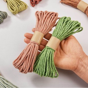 �ɟ��Y 3mm��ʰ�о�K 10�� ��ɫ��о���K macrame diy�ֹ�����