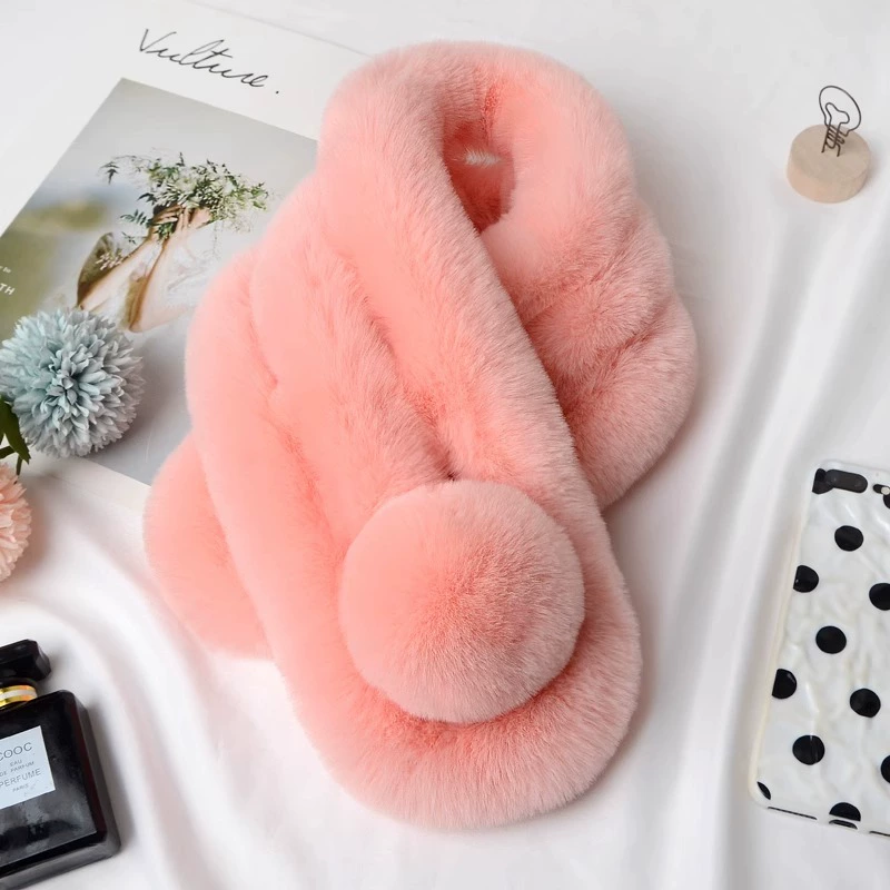 Demi-season cute keep warm fashionable universal scarf, Korean style