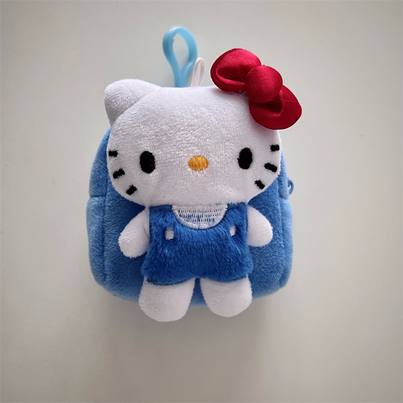 漫画ハロー KT 猫小銭入れぬいぐるみポータブルカードホルダー外出収納キーホルダーミニバッグ|undefined