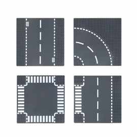 小颗粒拼插积木底板公路小颗粒底板儿童DIY积木玩具配件厂家批发
