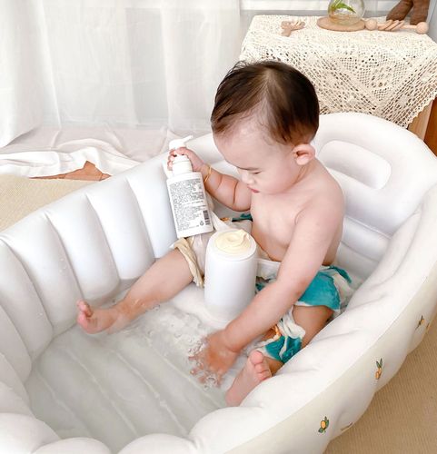 Manufacturer wholesale Korean style ins bathtub, baby folding bathtub, multi-functional infant and children's product bathtub