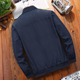 Демисезонная тонкая куртка, мужской демисезонный осенний флисовый износостойкий кардиган, для мужчины среднего возраста