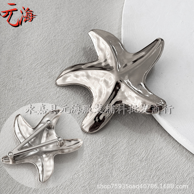 Nuevo botón de aleación de metal de pecho de moda ropa interior de baño botones de decoración de forma irregular accesorios de aleación