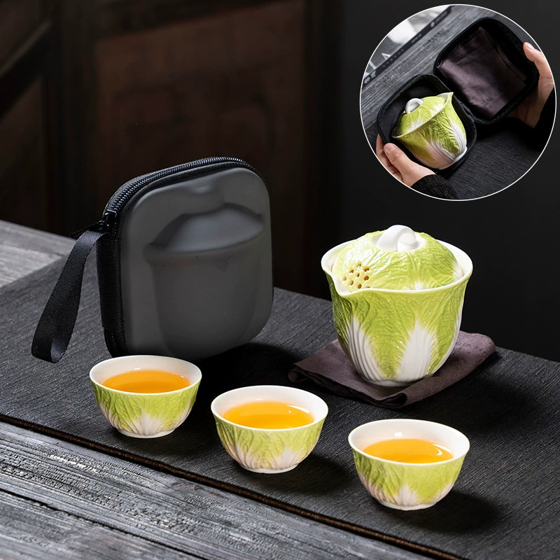 Creative travel handheld tea set for traveling for camping
