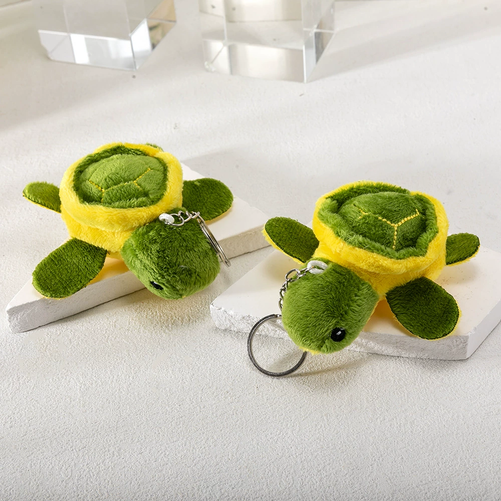 Симпатичная мини-черепаха маленькая подвеска черепаха кукла плюшевая игрушка удачи черепаха брелок большой глаз кукла черепаха оптом