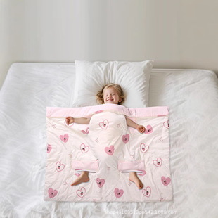 Children's Anti-Kick Hug Quilt Spring and Summer Baby Nap Double-Sided Cooling Air-Conditioned Quilt Belly Protection Anti-Kick Wholesale Zero