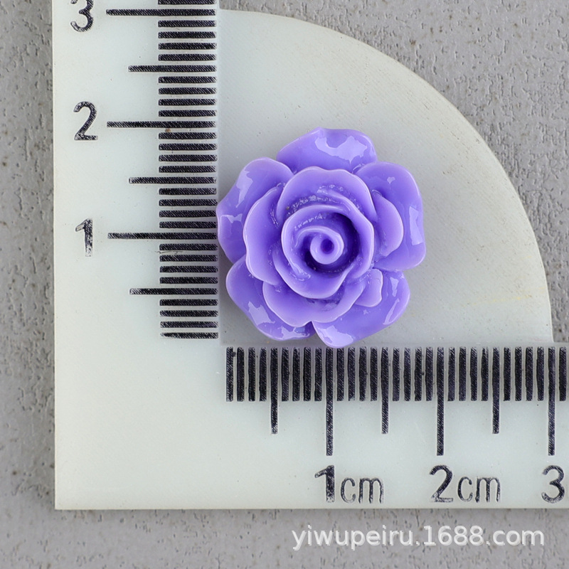 バラの花の樹脂の部品の髪飾りのbbクリップの材料のDIYクリームの携帯のケースの穴の靴のDIYの花