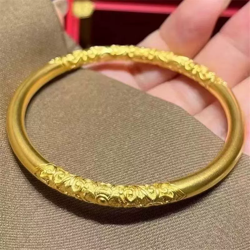 Металлический браслет из матового золота, 5 мм, оптовая продажа