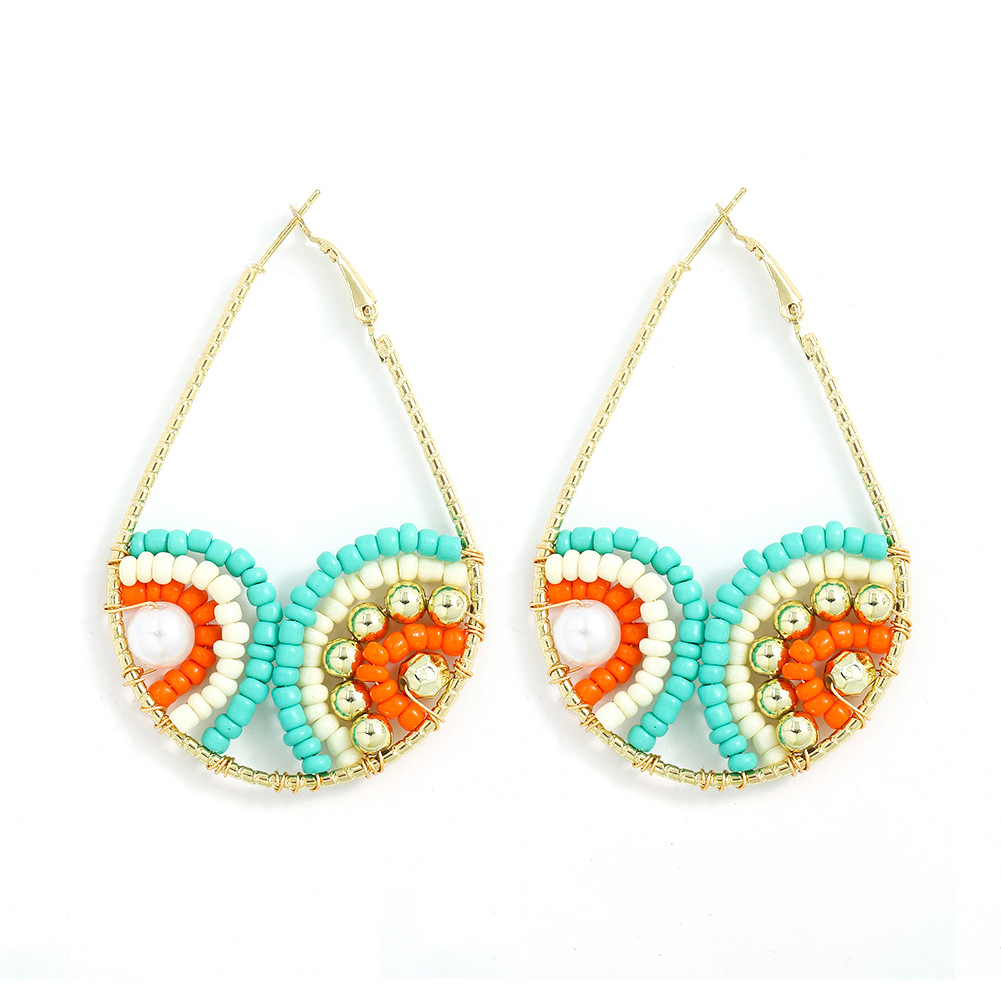 Bohemian Bead Drop-shaped Handmade Earrings display picture 3