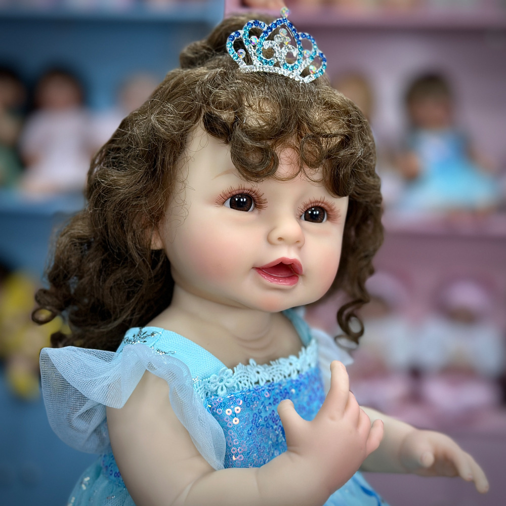 Niños lindos regalos pegamento puede ser 55 muñecas pesadas para cambiar de ropa de lavado de vacaciones muñecas suaves CM