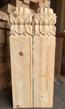 东阳木雕垂花柱方柱柱实木悬梁头柱头吊挂吊梁中式仿古装饰